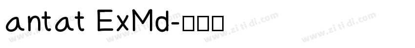 antat ExMd字体转换